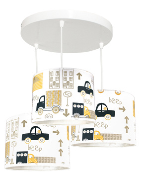Lampa wisząca AUTKA ŻÓŁE 3
