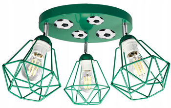 Lampa sufitowa MUNDIAL 3 zielona