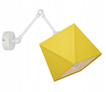 Kinkiet DIAMENCIK żółty z przegubami