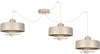 Lampa wisząca PAJĄK LOFT SPIRO 3 beż
