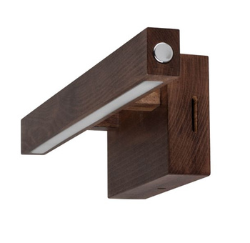 Kinkiet SMALL LED orzech drewniany