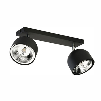 ALTEA BLACK LAMPA SUFITOWA 2 PŁ + ŻARÓWKI
