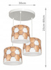 Lampa wisząca DREWNO 3 koło