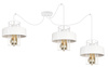 Lampa wisząca PAJĄK LOFT PRESTIGE 3 biała