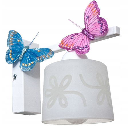 Kinkiet MOTYL 1 white