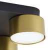 SPACE BLACK/GOLD LAMPA SUFITOWA 4 PŁ