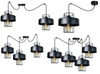 Lampa wisząca PAJĄK LOFT PRESTIGE 4 czarna