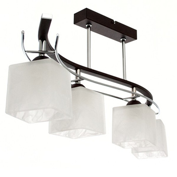 Lampa sufitowa LEO 4 brąz