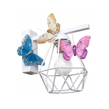 Kinkiet MOTYLEK 1 WHITE