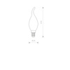 BULB VINTAGE LED E14, 4W