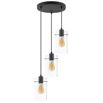 FIRENZE NEW TRANSPARENT LAMPA WISZĄCA 3 PŁ KOŁO