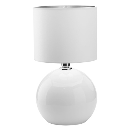 PALLA SMALL WHITE/SILVER LAMPKA NOCNA 1 PŁ