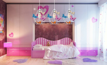 Lampa wisząca MOTYLEK 3 WHITE