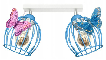 Lampa sufitowa MOTYLEK OWAL 2 niebieska
