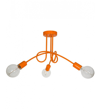 Lampa wisząca EDISON 3 pomarańcz