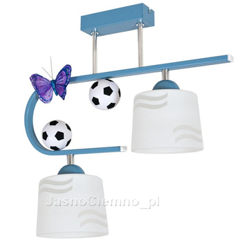 Lampa sufitowa FOOTBALL 2 niebieska