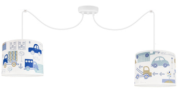 Lampa wisząca AUTKA NIEBIESKIE 2 pająk