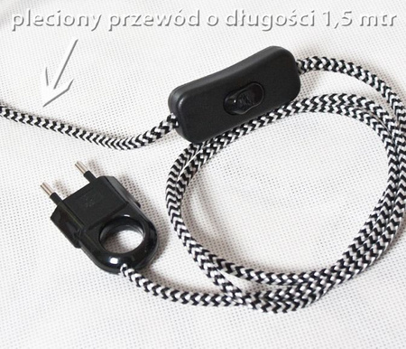 Lampa stołowa JACK DANIELS 0,7 biały abażur