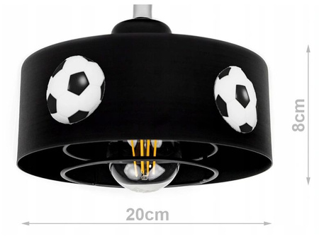 Lampa wisząca MUNDIAL SPIRO 1 czarna