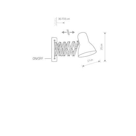 Kinkiet HARMONY czarny