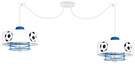 Lampa wisząca PAJĄK MUNDIAL SPIRO 2 niebieska