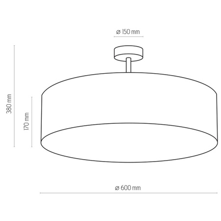 RONDO BEIGE LAMPA SUFITOWA 4 PŁ 600
