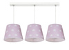 Lampa wisząca STARS 3 różowa