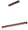 Lampa wisząca SMALL 2 LED 80 orzech drewniana