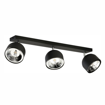 ALTEA BLACK LAMPA SUFITOWA 3 PŁ + ŻARÓWKI
