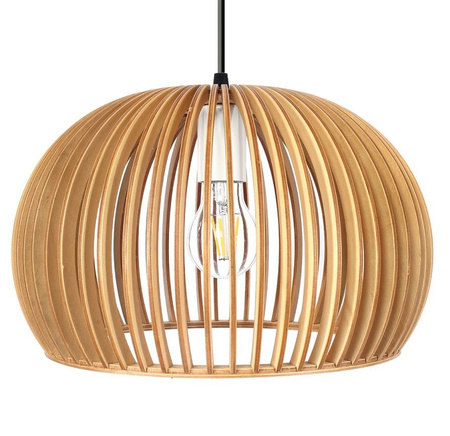 Lampa drewniana wisząca E27 PZE-901 33cm
