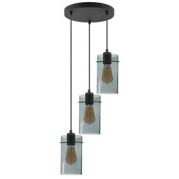 FIRENZE NEW GRAPHITE LAMPA WISZĄCA 3 PŁ KOŁO