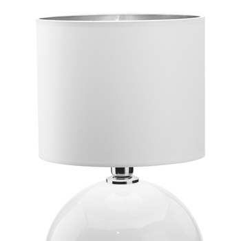 PALLA SMALL WHITE/SILVER LAMPKA NOCNA 1 PŁ