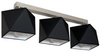 Lampa sufitowa ABAŻUR 3D czarny 3pł.