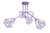 Lampa sufitowa EDISON DIAMOND 3 fiolet