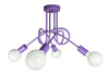 Lampa wisząca EDISON 4 fiolet