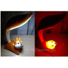 Lampa biurkowa / nocna WIEWIÓRKA pomarańczowa LED