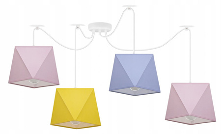 Lampa wisząca PAJĄK DIAMENCIK 4 różne kolory