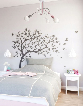 Lampa sufitowa EDISON 3 różowa