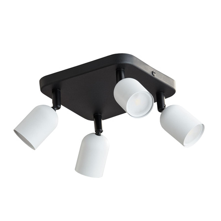 TOP BLACK/WHITE LAMPA SUFITOWA 4 PŁ