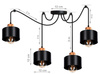 Lampa wisząca PAJĄK LOFT 4 copper