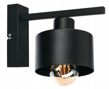 Kinkiet LOFT prosty czarny