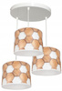Lampa wisząca DREWNO 3 koło