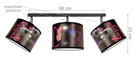 Lampa sufitowa GAMING 3