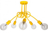 Lampa sufitowa EDISON 5 żółta