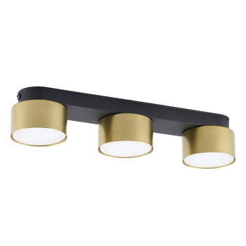 SPACE BLACK/GOLD LAMPA SUFITOWA 3 PŁ