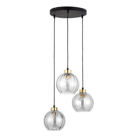 DEVI TRANSPARENT LAMPA WISZĄCA 3 PŁ KOŁO