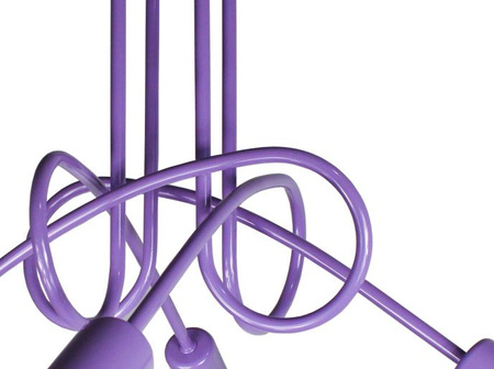 Lampa wisząca EDISON 4 fiolet