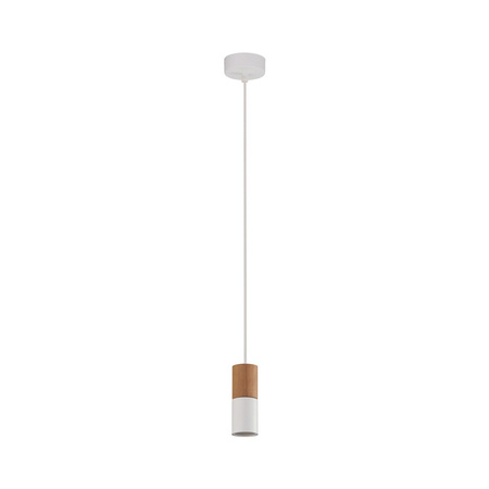 ELIT WHITE/WOOD LAMPA WISZĄCA 1 PŁ