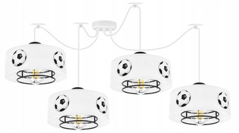 Lampa wisząca PAJĄK MUNDIAL SPIRO 4 biała