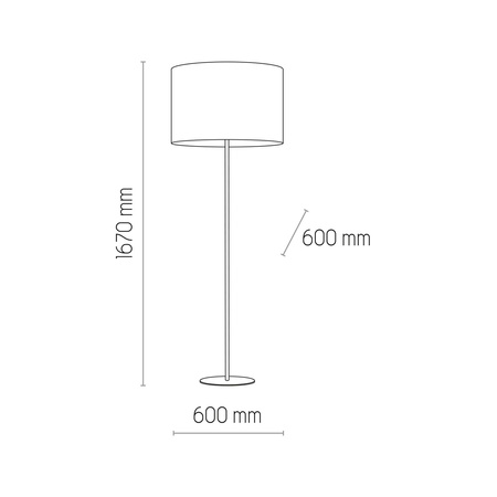 WINSTON GRAY LAMPA PODŁOGOWA 1 PŁ